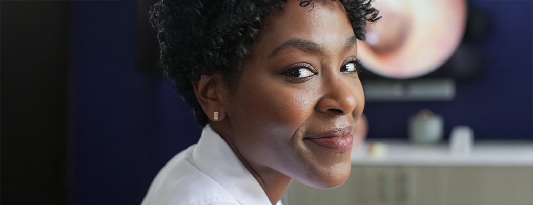 Image of a hearing care professional smiling